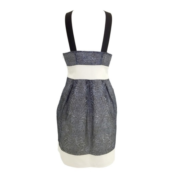 BUFFALO Black, Silver, Blue & White Halter Dress - Picture 2 of 3